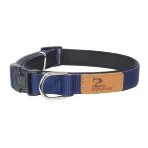 강아지 유로 목줄 네이비 1P 반려견 야외 산책 목걸이