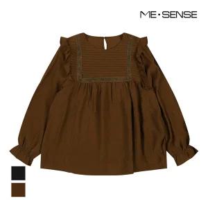 [미센스] 프릴포인트 블라우스_MB49BLS307Z