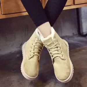 워커 털안감 합성피혁재질 2컬러 여성신발 털신발 털부츠 방한부츠 겨울신발