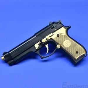 아카데미과학 M92F 베레타 메탈블랙 골드포인트 커스텀 17212MB 풀도색 비비탄 권총 에어소프트건