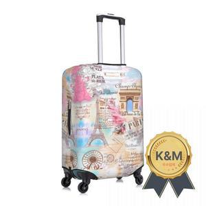 파리 그래피티 여행 가방 커버 바캉스 에펠탑 그림 재미있는 수하물 용품 보호대