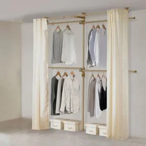 왕자 프리미엄우드4단커튼행거_cp