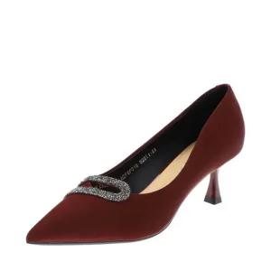 [갤러리아] 고세 여성 핫피스 페미닌 스틸레토 힐 OZP5F019 와인 6CM