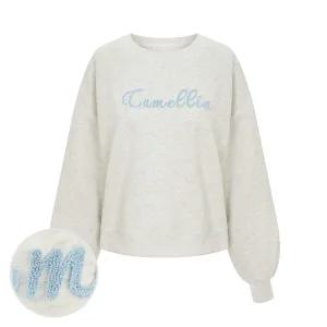 [롯데백화점]샐리 심플 레터링 라운드 맨투맨_I5C-CTS016