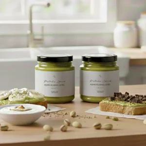 비오바이 무가당 피스타치오 스프레드 200g 2병 무첨가 유리병