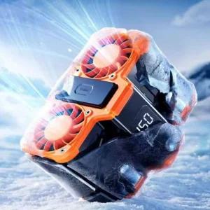 휴대용 허리걸이 듀얼 목걸이 고속 바디팬 걸이 충전 강력