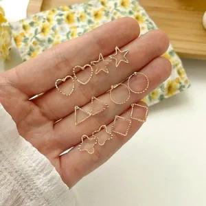 [오노마] ONM 미니 귀걸이세트 로즈골드 실버 데일리 액세서리