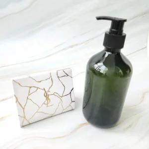 딥그린 원형 펌핑용기 500ml 공병 디스펜서