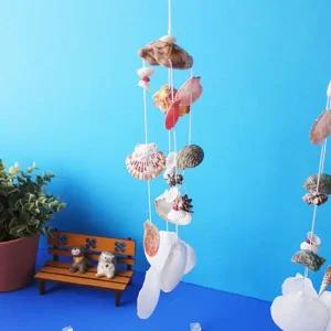 여름 오션 조개발 중 1P 문앞 현관 모빌 장식 데코 조개모빌 조개발 벽장식소품 현관인테리어