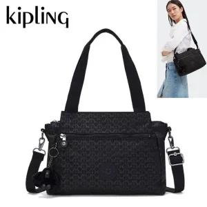[키플링] 고급 패턴 블랙 토트백 크로스백 엘리시아 KPCBT13 SIEB[35427244]
