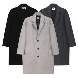 [모로엠]남성 모던 클래식 테일러 카라 울혼방 싱글코트 MO CTW Q001_P405713237