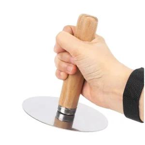 [골드스마일]제빵소도구 원목손잡이 호떡 누르게 호떡만들기누르개