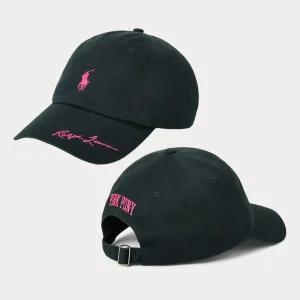 [백화점] 폴로 랄프로렌 핑크 포니 모자 트윌 남녀공용 블랙 볼캡