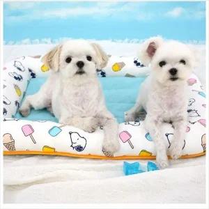 [콩심팥심]D18 패리스독 피너츠팝 시클쿨 플랫베드 강아지하우스 강아지방석하우스