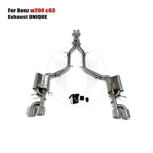2009-2014 벤츠 호환 W204 C63 457 507 V8 6.2L T304 스테인리스 스틸 스포츠 밸브 배기 시스템 (독점)