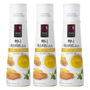 청정원 허니머스타드 소스 320g 3개 식사 분식 외식 한식 정식 회식