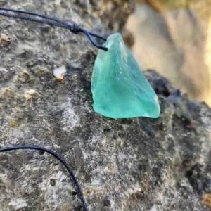 그린 베이직 천연 원석 팬던트 올데이 매듭 끈-WFH5A3K