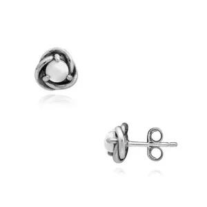 판도라 292335C03 화이트 이터니티 서클 스터드 귀걸이(6월 탄생석)