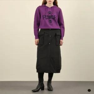 올리비아로렌 / 버튼 장식 패딩 스커트 VVCDK4W9171 / 애플아울렛 ( 블랙 )