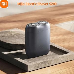 Xiaomi Mijia 전기 면도기 S200 상자 없음 휴대용 IPX7 습식 건식 충전식 자기 흡입 블레이드 헤드