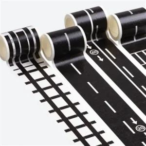 어린이 자동차 도로 테이프 마스킹 붙이는 도로 테이프 스티커 세트