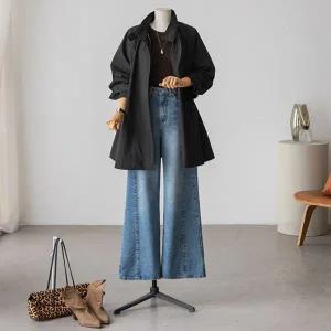 (안나앤플러스) A. 지엘 하프 트렌치 자켓[자켓D0819I02] 빅사이즈