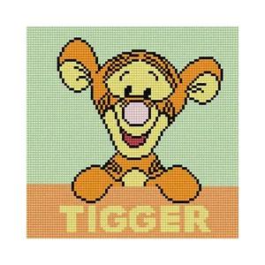 보석십자수 위니 더 푸우 귀여운 티거 25x25 큐빅아트