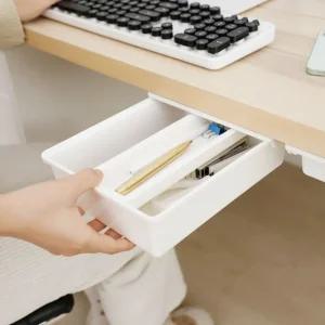 무타공 공간창출 부착식 슬라이딩 히든서랍 중형 AD10/서랍/책상밑/수납/수납장/슬림/서랍장/수납함/비밀