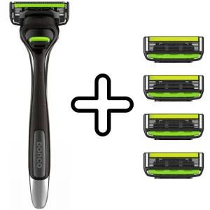 도루코 페이스6 스타일 면도기 핸들 1개 + 면도날 4개  gi