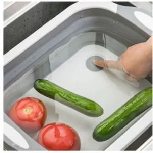 올인원 캠핑도마 설거지통 접이식 싱크볼 일체형 미니 워싱 바스켓 1P