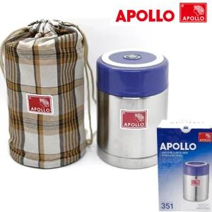 국산 아폴로 보온죽통 스텐 유아 이유식 병원 수험생 도시락통 밥 국 보온병