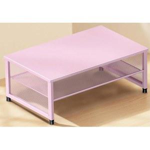 에코로비 컴퓨터 모니터 스탠드 라이저 책상 정리함 및 액세서리 프린터 노트북 사무용 사무용품용 데스크톱 작업 공간 핑크색