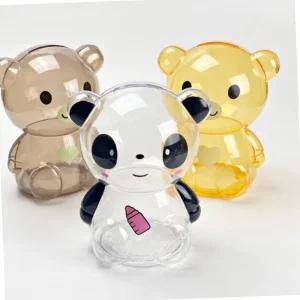 투명 곰돌이 저금통 중형 캐릭터 동전통 어린이집 답례품