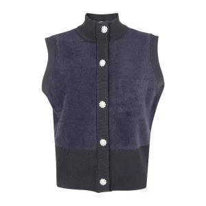 블루걸 플러시 하이넥 퍼 니트 베스트 RF5236MA39R 22222