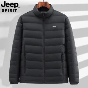 JEEP SPIRIT 남성 가을 겨울 캐주얼 경량 패딩 재킷