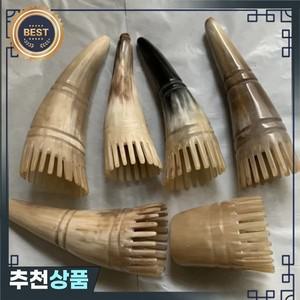경적 빗 머리 세척 브러시 두피 샴푸 수제 암소 헤어 워시 마사지
