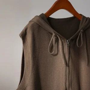 (안나앤플러스) A. 엘바 집업 후드 베스트[베스트D0919I03] 빅사이즈