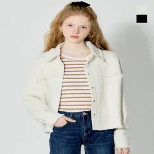 [원더플레이스][더블유스탠다드(W STANDARD)] 트위드 점퍼형 우먼 자켓