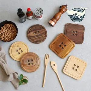 아늑한 분위기 주방용 나무 컵받침 다용도 예쁜냄비받침