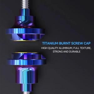 오토바이 번호판 나사 커버, CNC 버닝 티타늄 쉘 구멍 플레이트 볼트, 스쿠터 액세서리, M5/M6