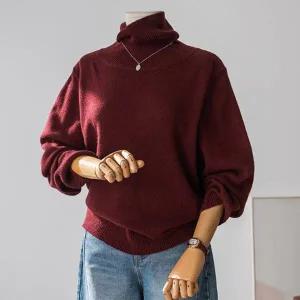 (안나앤플러스) A. 데이든 램스울 니트[니트D0822H01] 빅사이즈