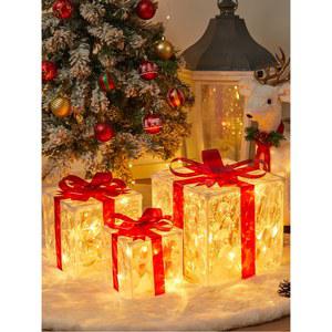 크리스마스 led 선물 박스 발광 조명 분위기 인테리어 야외등 지하