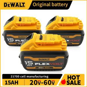 디월트 60V 배터리 호환용   지속되는 전력 21700 셀 충전식 공구 DCB615