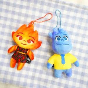 엘리멘탈 미니 키체인 2종 택1가방걸이 봉제인형링 인형링 키링 홀더 열쇠고리 백참