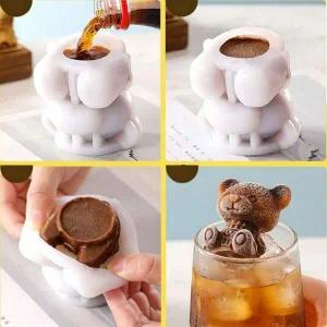 장미 실리콘 곰돌이 모양 얼음틀 아이스몰드 대