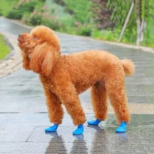 [제이커머스]강아지 레인부츠 발커버 발토시 애완용 미끄럼방지 방수커버 고무부츠