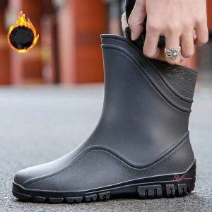 방한장화 방한화 신발 선상 부츠 낚시 고무 겨울 기모 작업 바다 발목 작업용 겨울용 데일리ijk077