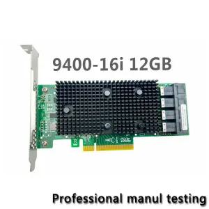 9400-16i hba 컨트롤러 SATA/SAS RAID 12 GBPS PCI-E 16 PORTA APOIO MVNE HDD 전 리퍼 완료