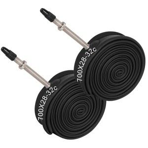 700x23-25c, 700x28-32c, 700x35-43c용 RUTU 700c 자전거 튜브, 로드 바이크, 그래블 산악 크루저 부틸 고무 튜브용 28인치 내부 튜브