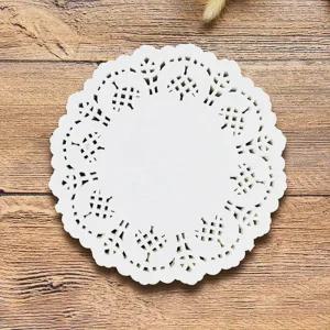레이스 도일리 페이퍼 종이 코스터 컵받침 종이 티코스터